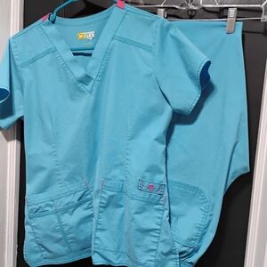 Blue Women's Scrub Set